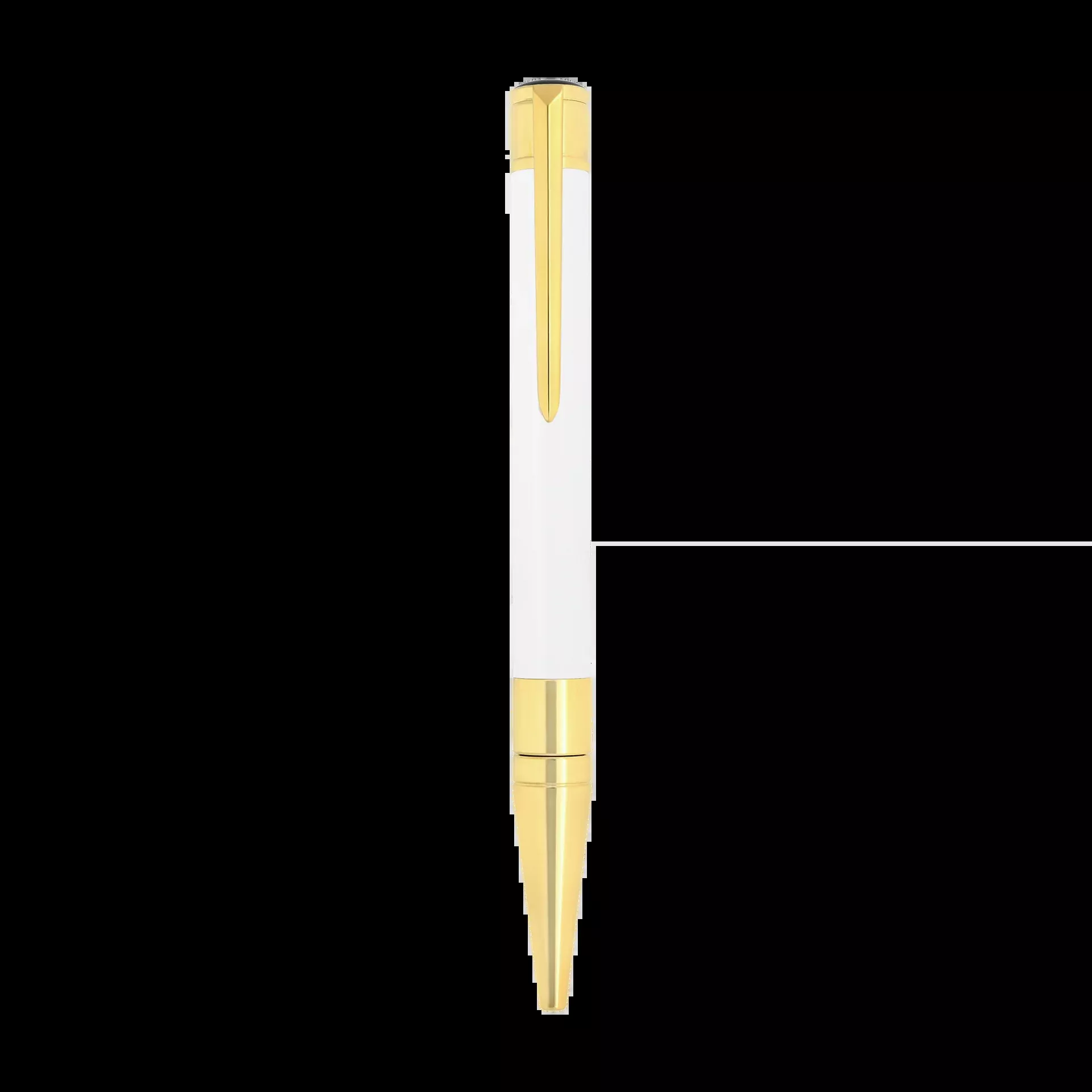 S.T. Dupont D-Initial White/Gold