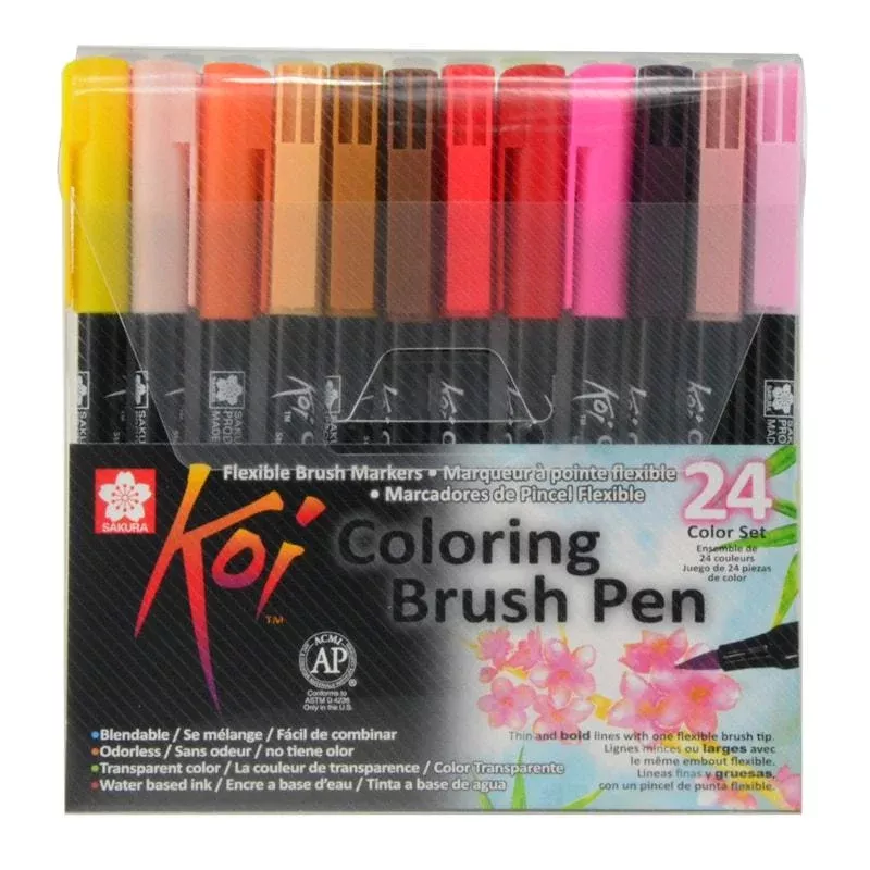 Sakura KOI Colouring Brush Pen Set of 24