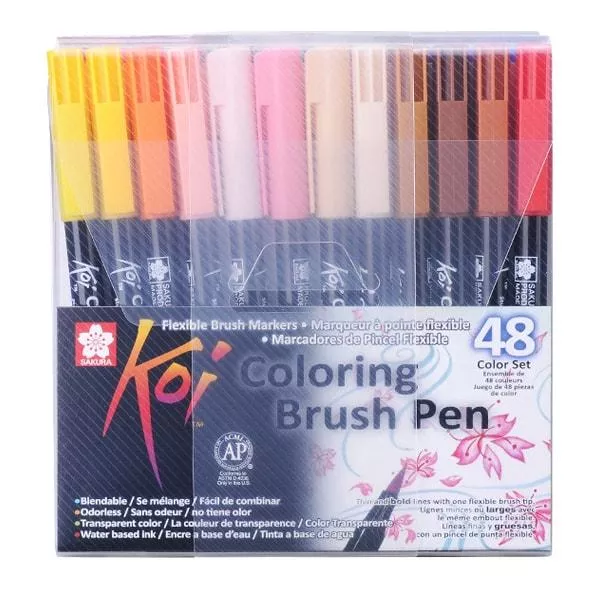 Sakura KOI Colouring Brush Pen Set of 48