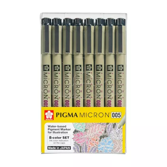 Sakura Pigma Micron 005 Set of 8