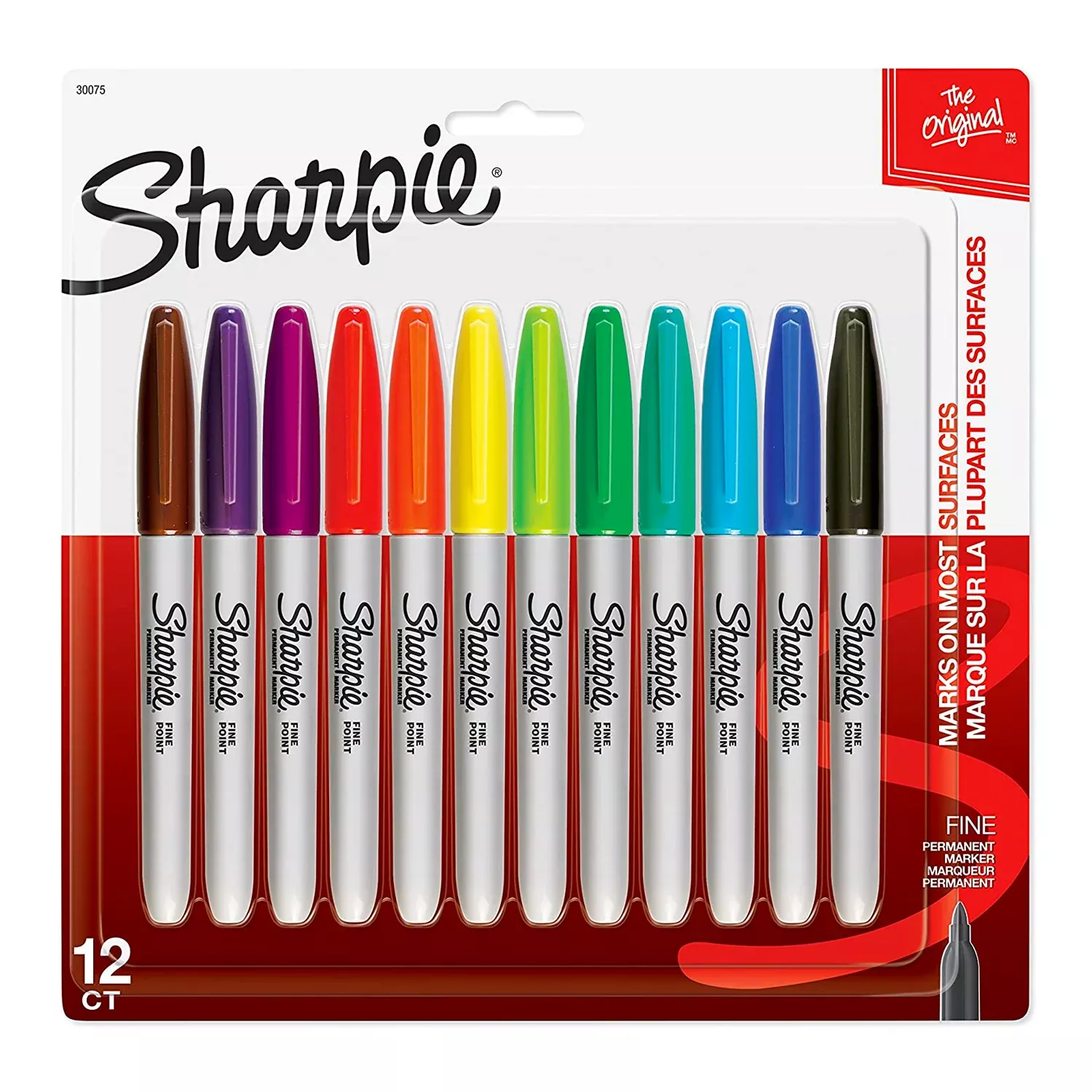 Sharpie Fine Point Permanent Markers Assorted Set of 12