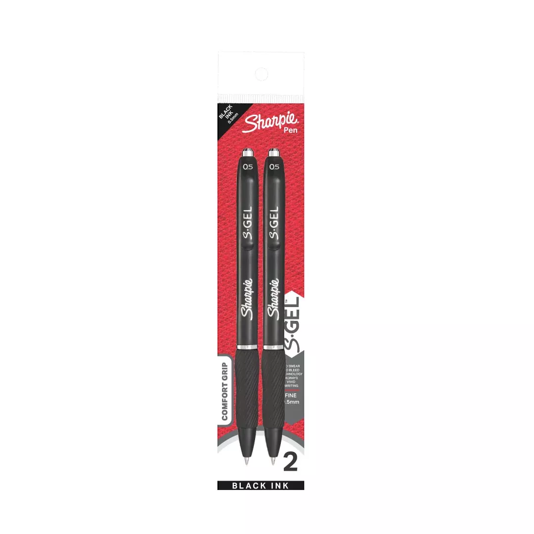Sharpie Pen S Gel 0.5mm RT 2'S - Black