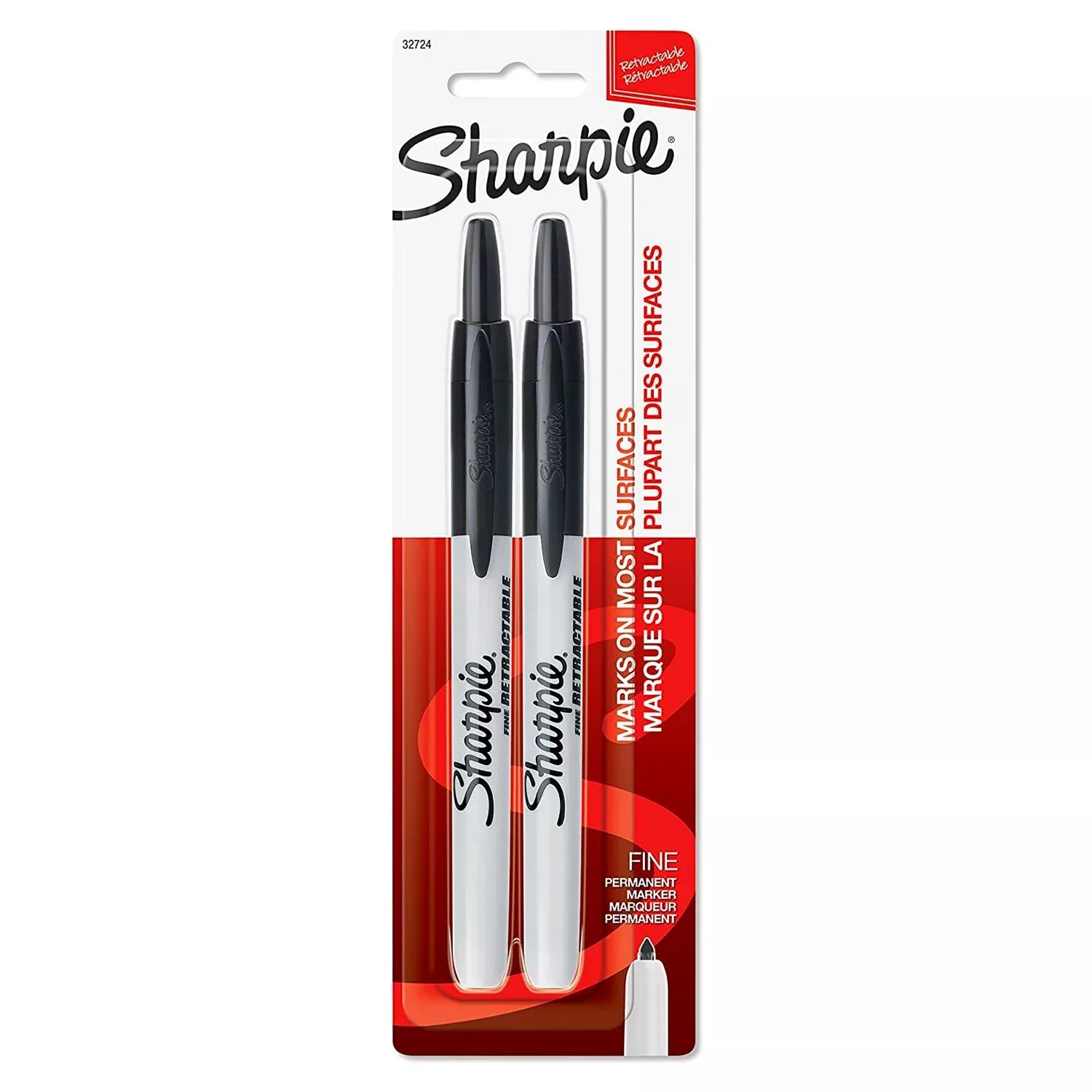 Sharpie Retractable Permanent Marker Set of 2
