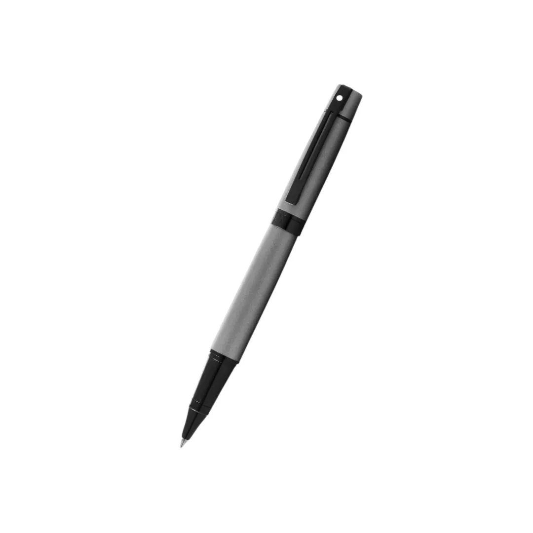 Sheaffer 300 E9345 Matte Gray With Black Trims Rollerball Pen (WW30)