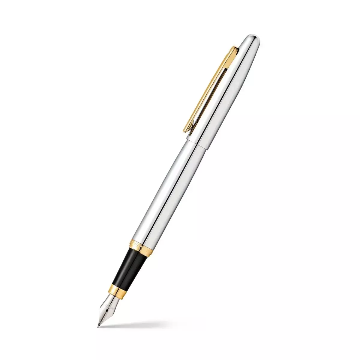 Sheaffer VFM E9422 Polished Chrome with Gold Trims Fountain Pen (WW31)