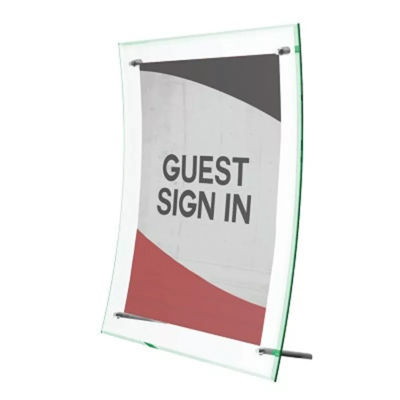 SIGN HOLDER-CURVED, 8.5X11