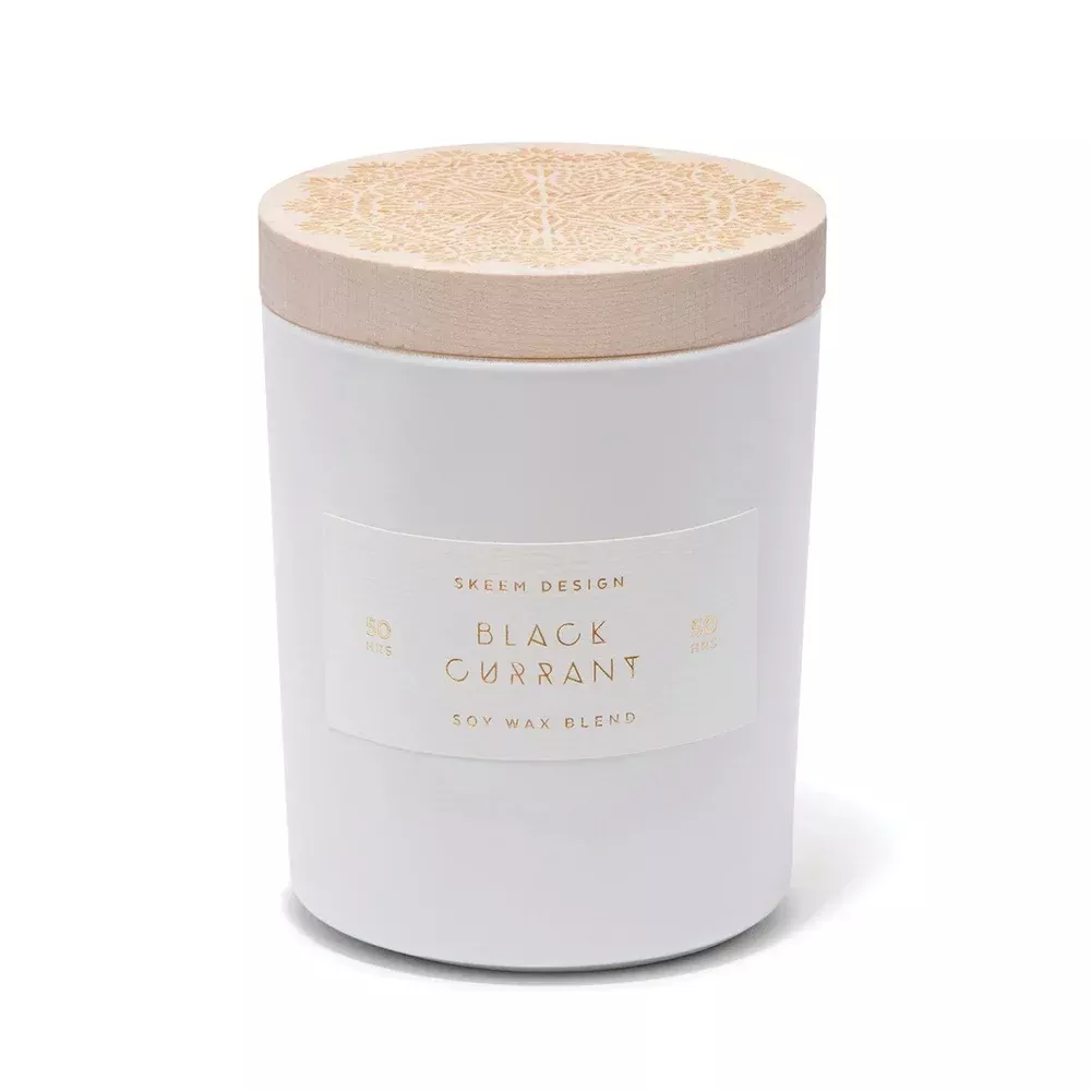 Skeem Print Block Candle - Black Currant