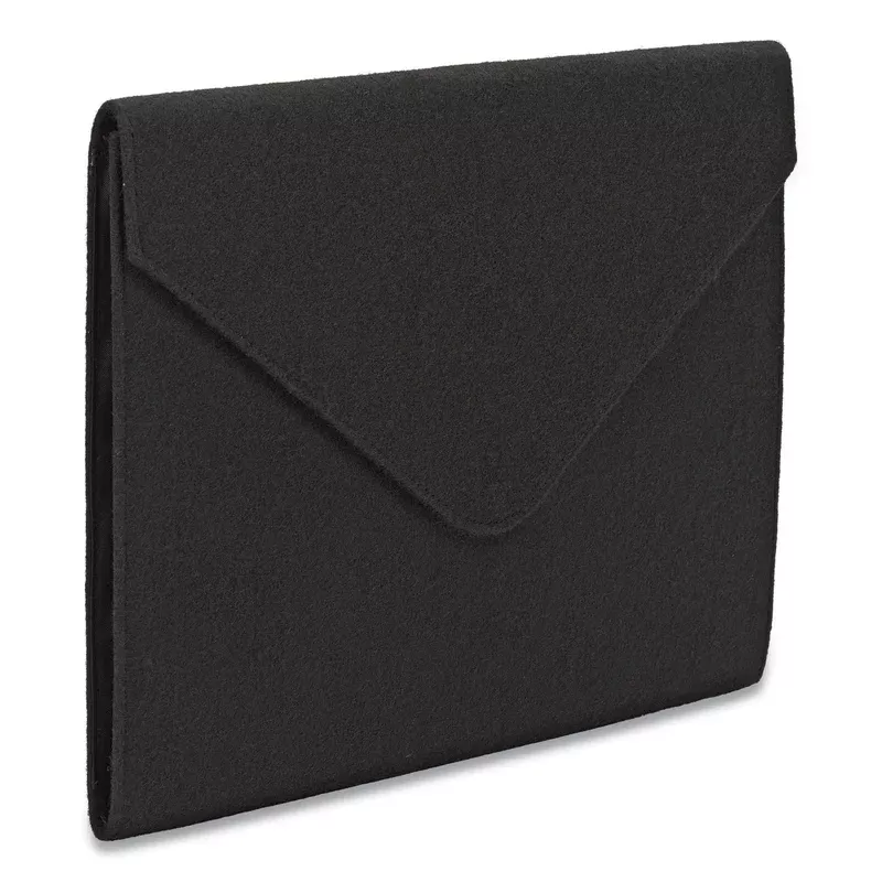 Smead 70920 Soft Touch Cloth Expanding Files, 2″ Expansion, 1 Section, Letter Size, Black (SMD70920)