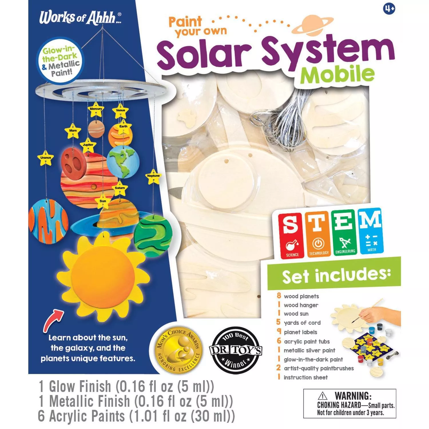 Solar System Mobile Wood Paint Set