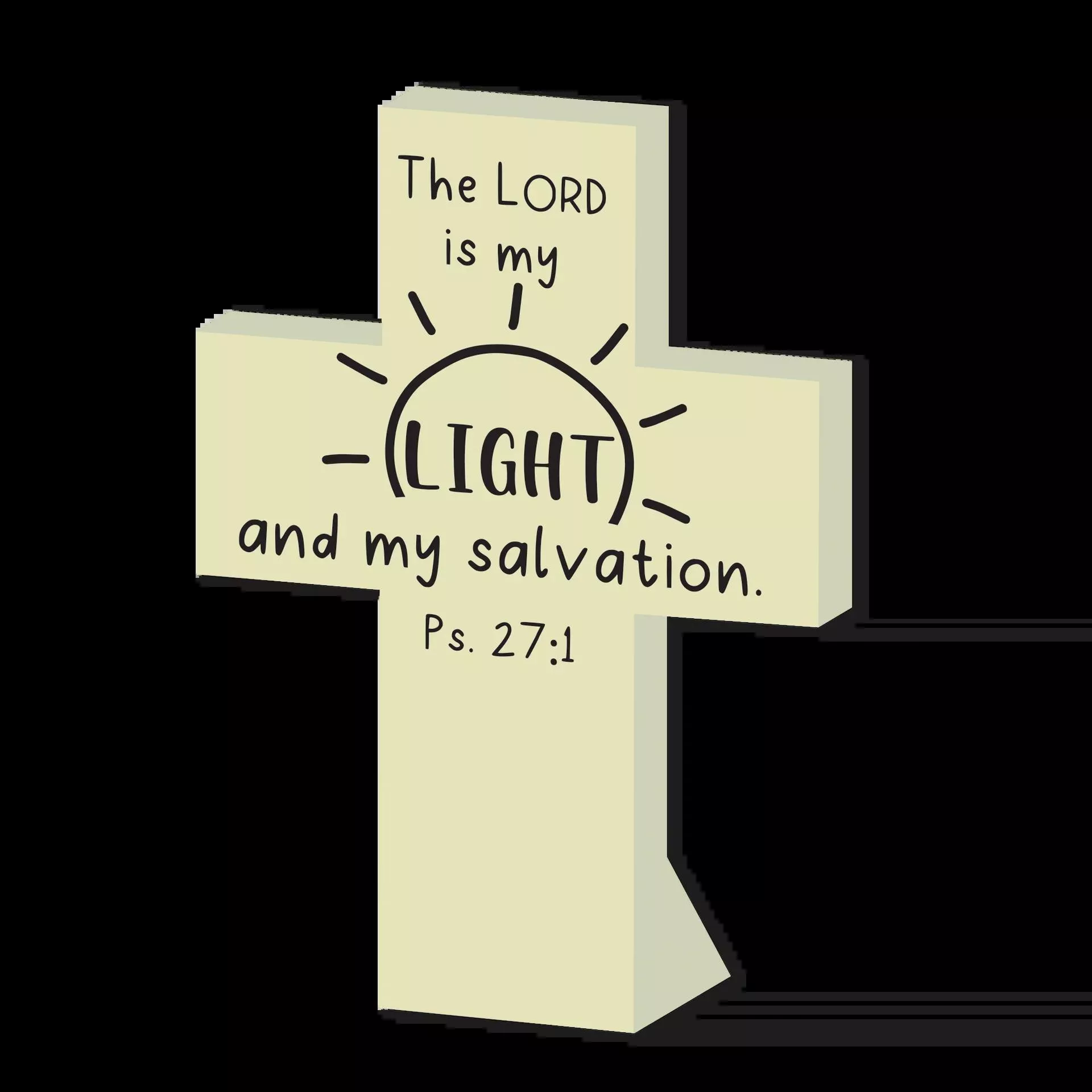 Standing Cross – Glow in the Dark