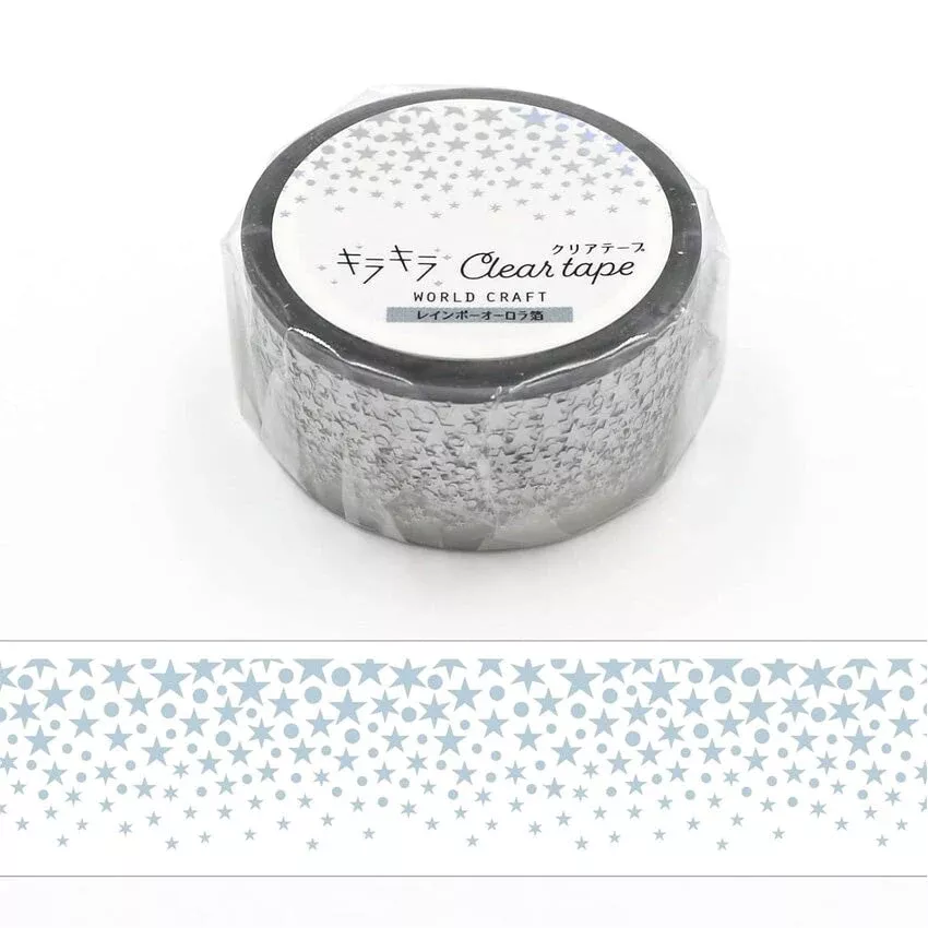 Stars Foiled Clear Tape (PET)