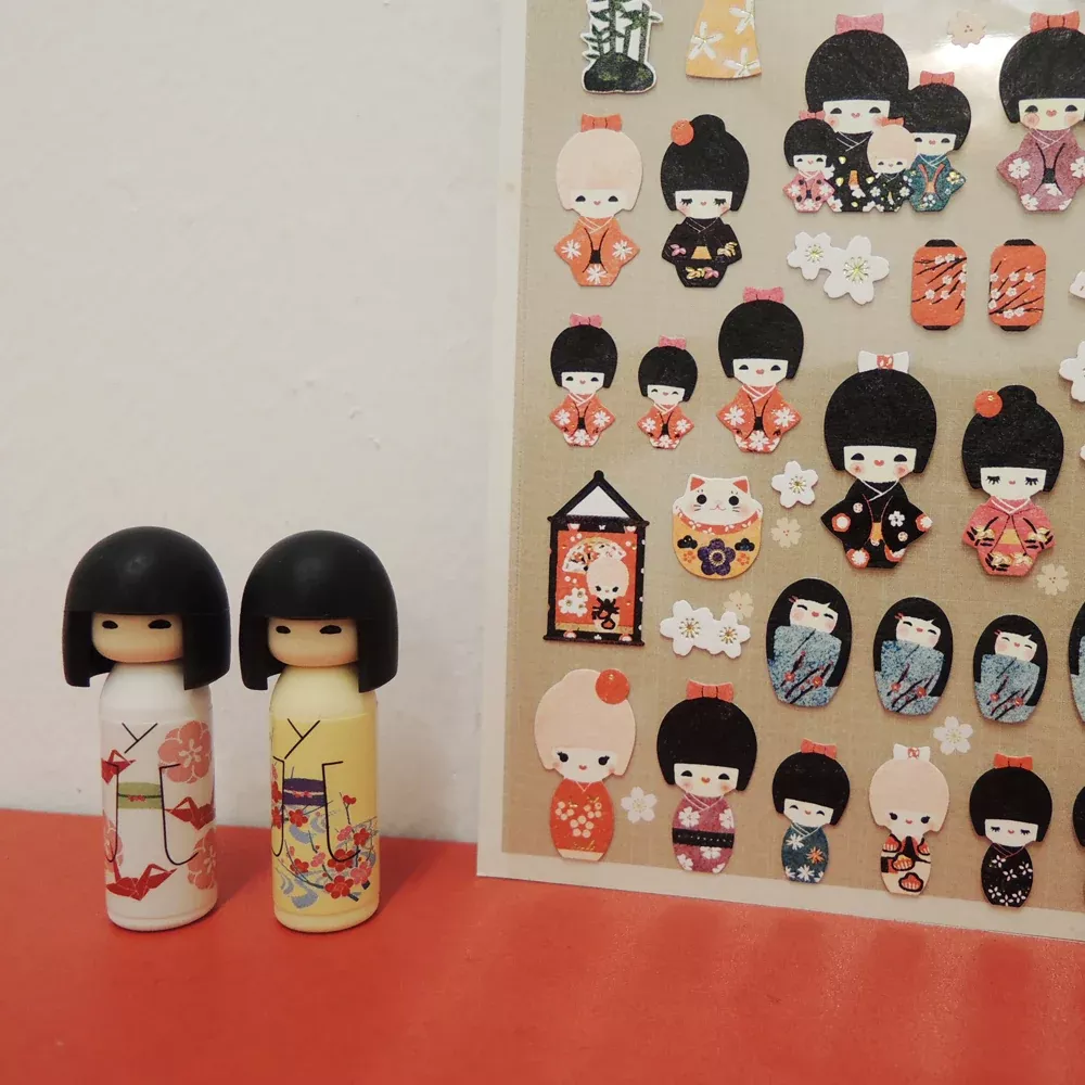 Suatelier Daily Deco Stickers -Kokeshi sticker