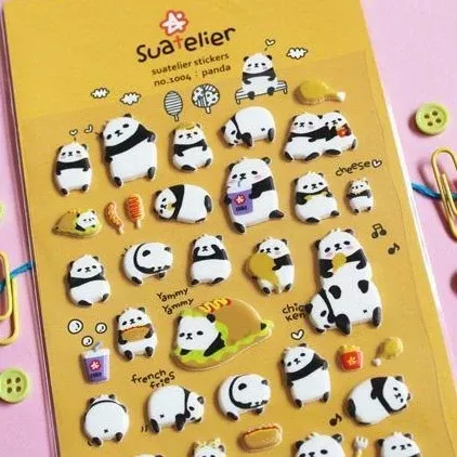 Suatelier Daily Deco Stickers -Panda sticker