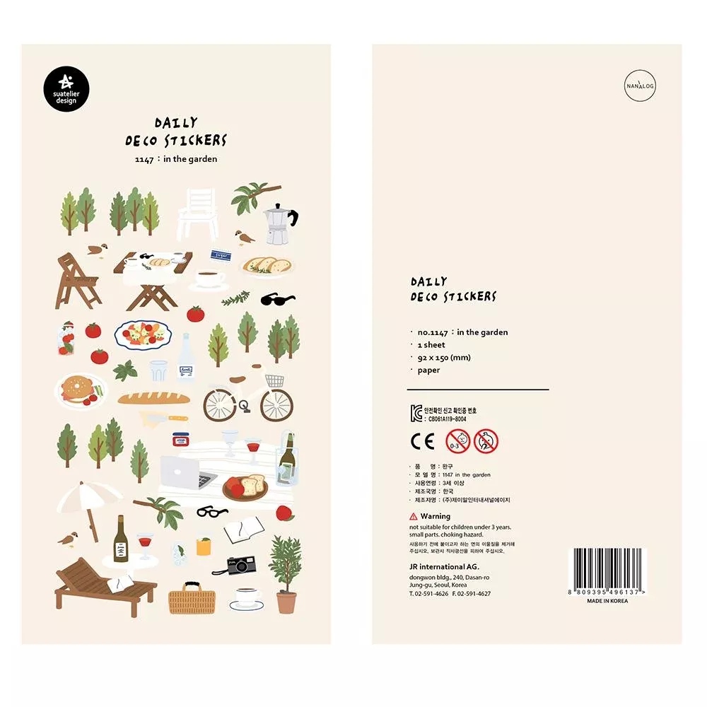 Suatelier Daily Deco Stickers - Sticker In The Garden