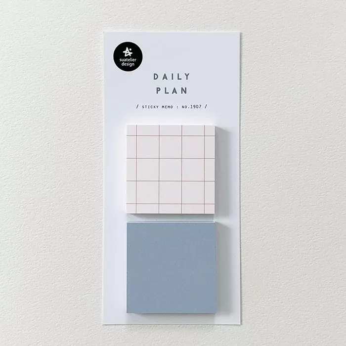 Suatelier Daily Plan Sticky Memo - Grid