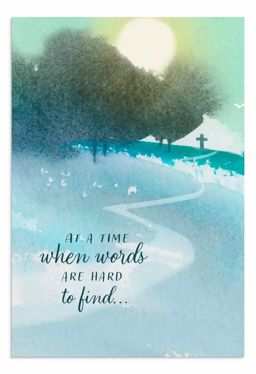 Sympathy – Watercolor Crosses Design – 12 Boxed Cards