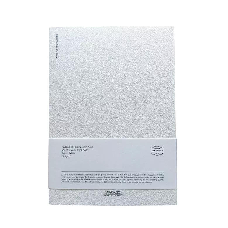 Takasago Notebook A5 - Ivory (Blank Layout)