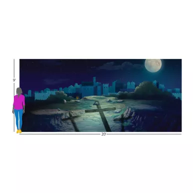 Team Family Year 2: Easter At the Cross Insta-Theme Fabric Backdrop (20 ft x 9 ft)