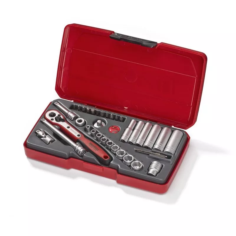 Teng Tools T1436 36 Piece 1/4″ Drive Socket Set FQ12859168