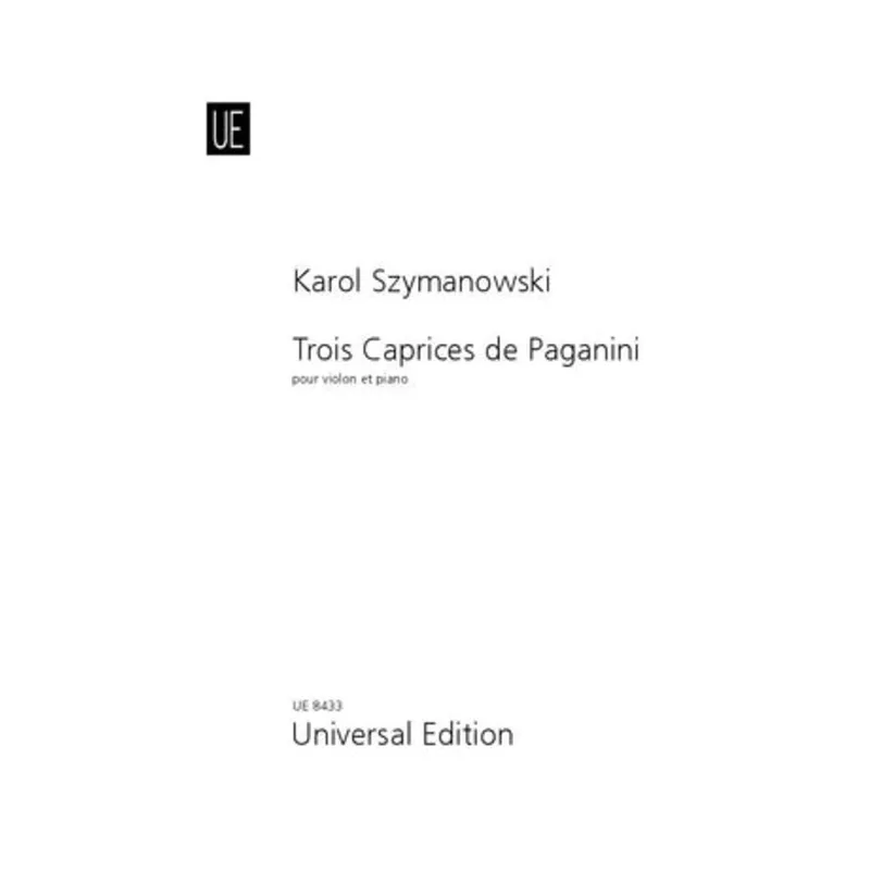 Three Paganini Caprices Op 40 Violin/Piano
