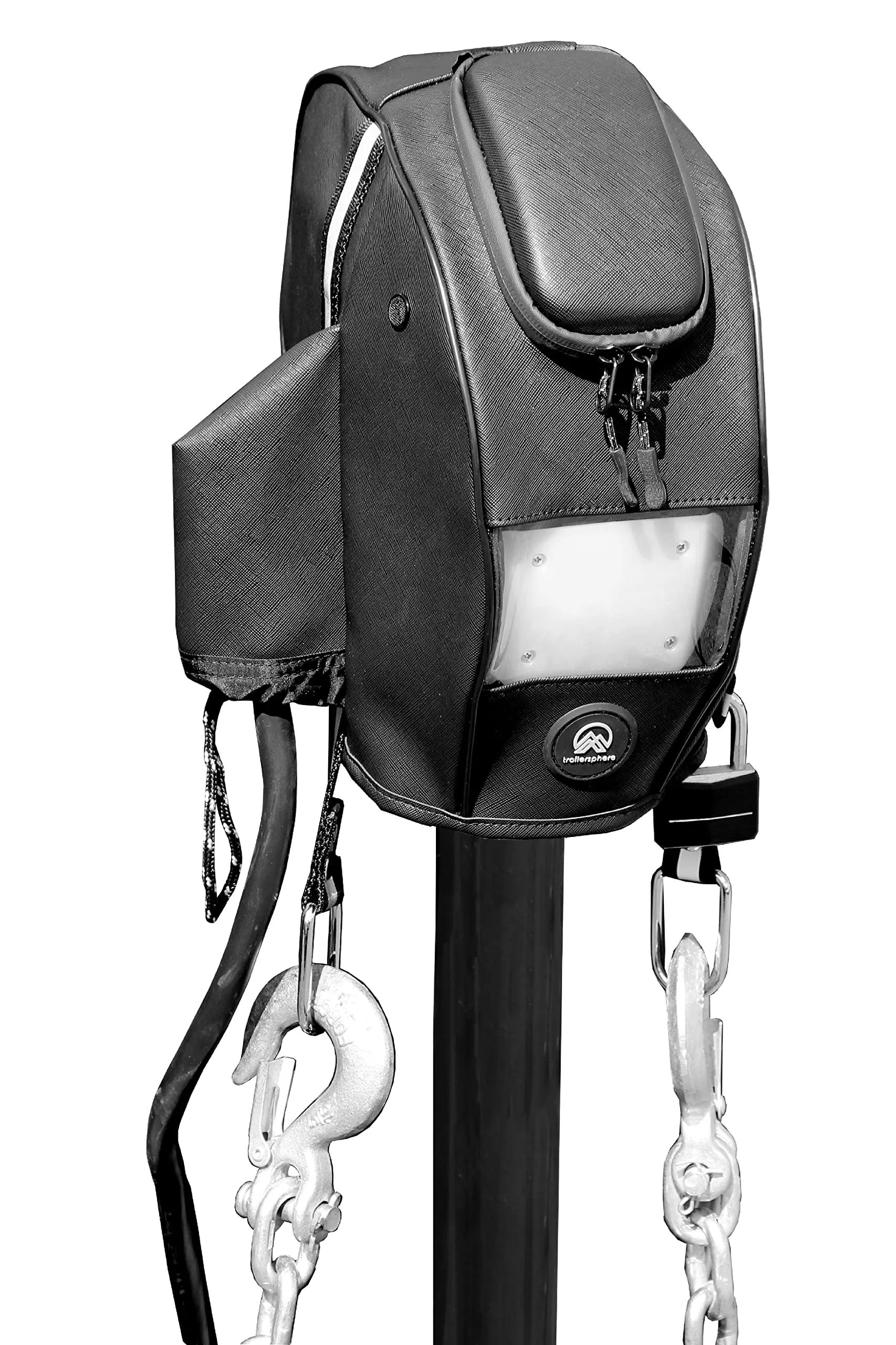Trailersphere Clever Cover for FIC Jack (2nd Gen) - Black, Waterproof, Sun-Resistant, Trailer & RV Plug Protector