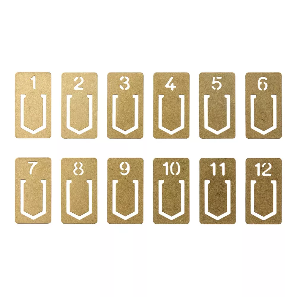 TRAVELER'S CO. refill - Brass Number Clip