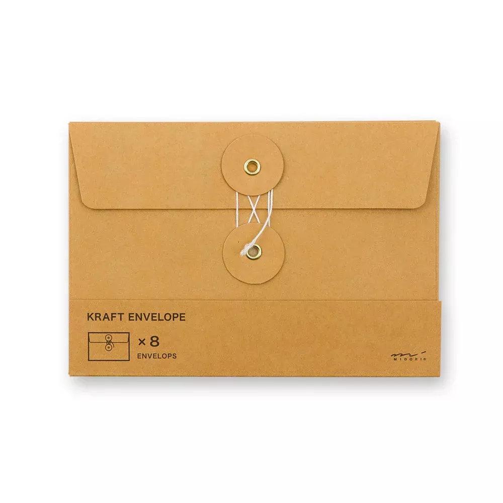 Traveler's Company Kraft Envelope (Medium) - Orange