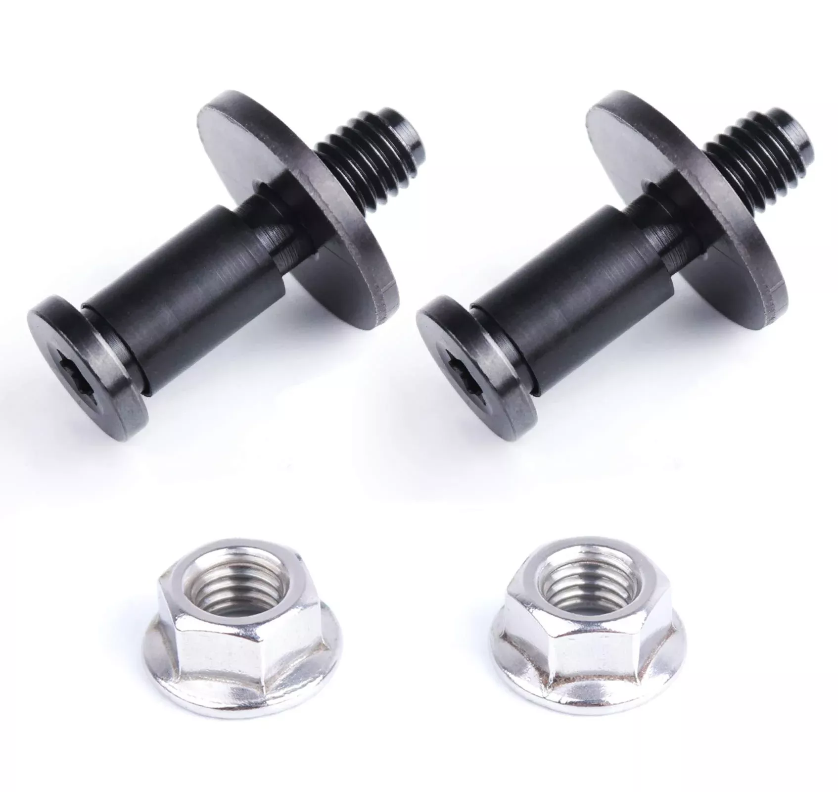 UNIGT Tailgate Striker Bolt Set of 2 for Chevy Silverado, Escalade, Avalanche, Sierra - Black Plastic Replacement Parts