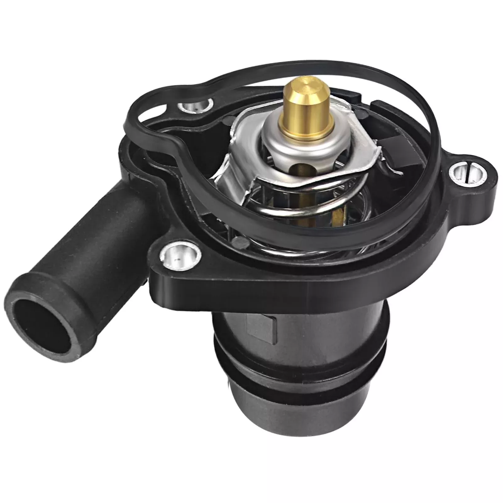 Upgraded 55565336 902-808 Engine Coolant Thermostat Housing Assembly Fit For 2011-2019 Che-Vy Cru-Ze Sonic Trax Limited 1.4 L Replaces 55593034 55579010 By Sikawai