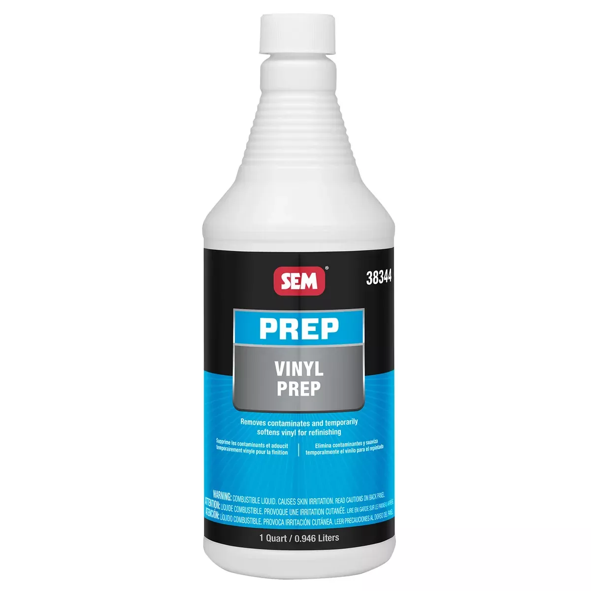 Vinyl Prep, Cleans Oil, Wax & Grease, 1 Quart Cone Top