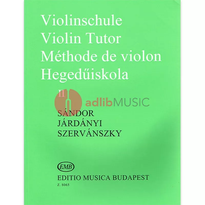 Violin Method Volume 2 – Violin by Sandor EMB Z8065
