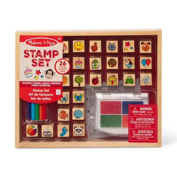 Wooden Favorite Things Stamp Set