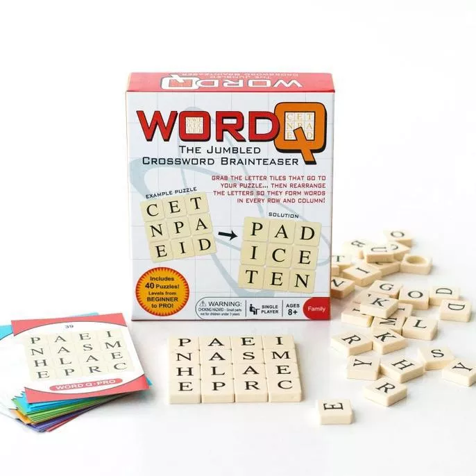 Word Q Crossword Brainteaser Board Game