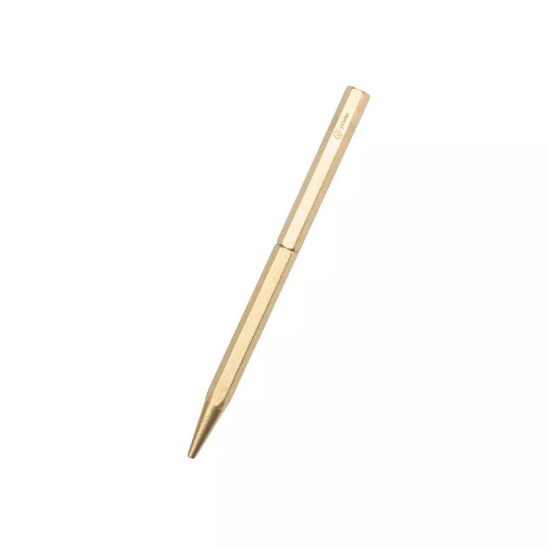 Ystudio Classic Revolve-Slim Ballpoint Pen - Brass