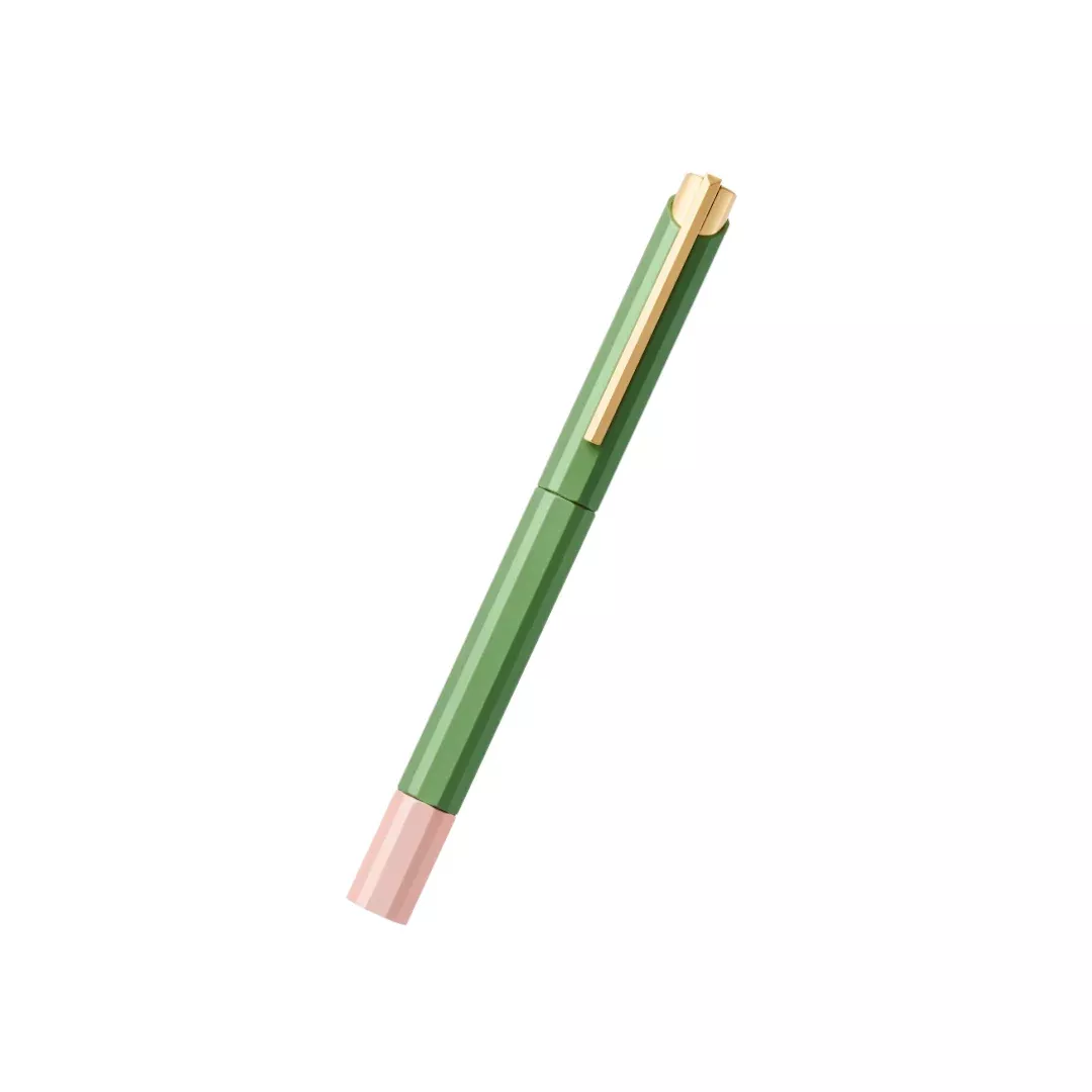 Ystudio Glamour Evolve-Bihex Rollerball Pen Absinthe