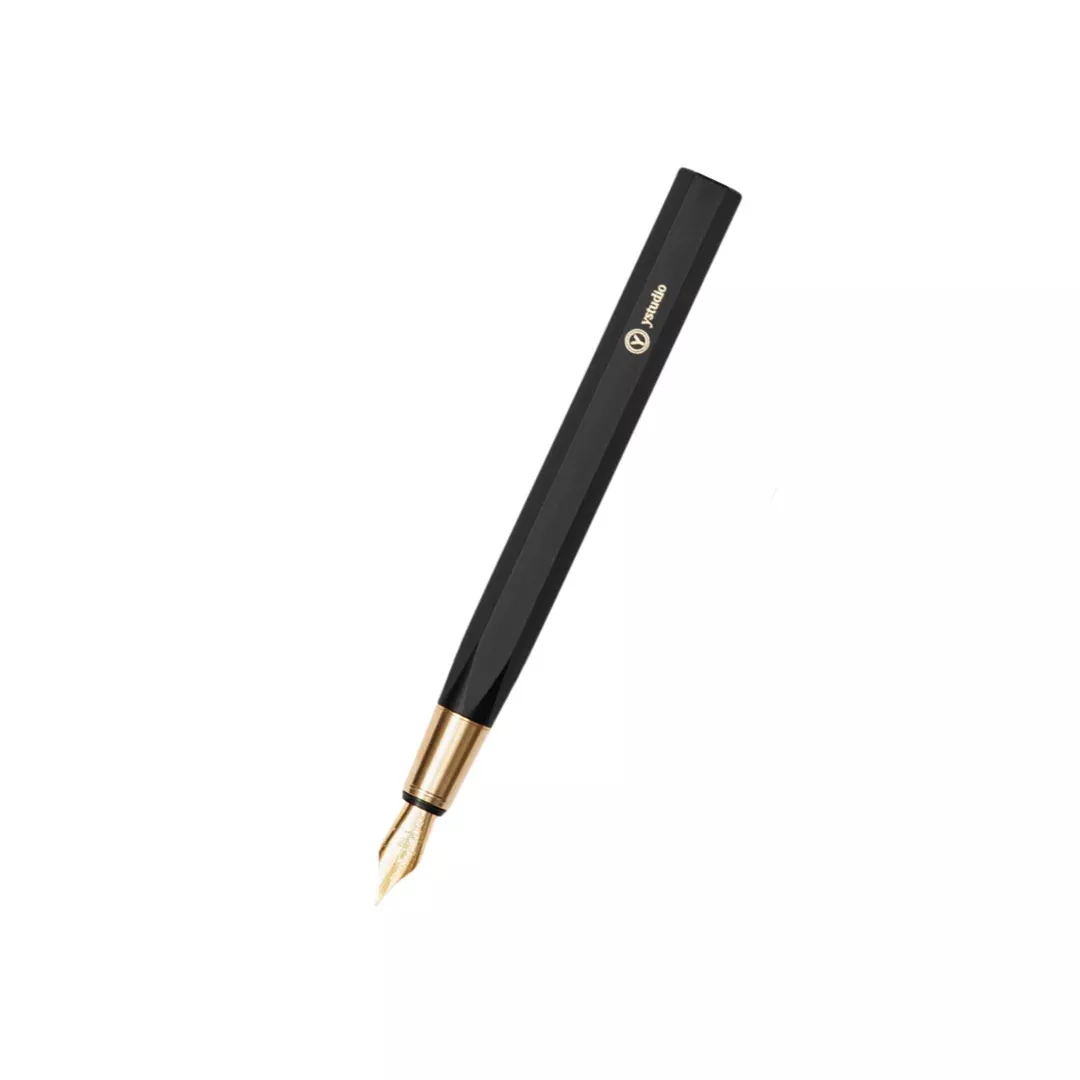 Ystudio Resin Fountain Pen Black Fine