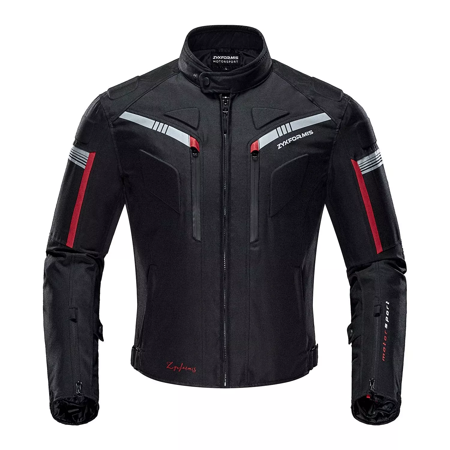 Zyxformis Motorcycle Jacket Waterproof Black Medium Armoured Gear for Men - Windproof Summer Winter